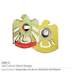 UAE Falcon Badges with Magnet - Image 3