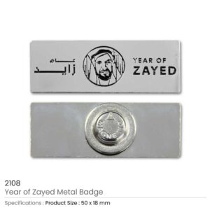 Year of Zayed Metal Badges - Image 3