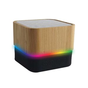 Cube Bamboo Bluetooth Speakers Ver. 5.0