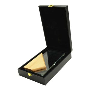 Rectangle Wooden Crystal Awards - Image 5