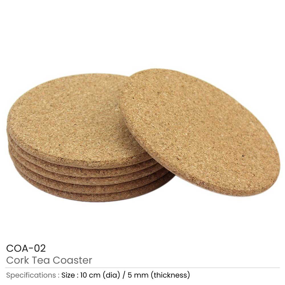 Cork Tea Coasters | Corporate Gifts Dubai | Promotional Gifts Dubai, UAE