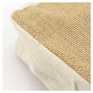 Jute & Cotton Zipper Pouch with Breast Cancer Awareness Logo - Image 5