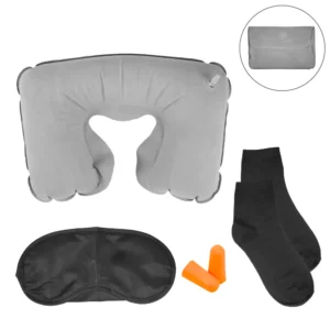 Travel Essential Set in Black Pouch