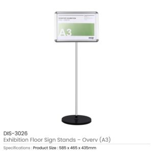 Exhibition Floor Sign Stands in A3 & A4 Size - Overv Series - Image 4