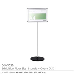 Exhibition Floor Sign Stands in A3 & A4 Size - Overv Series - Image 5