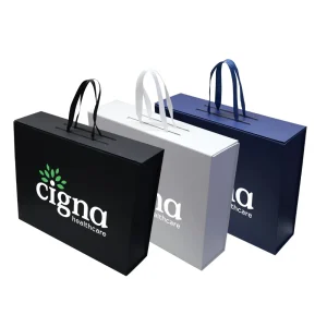 Foldable Gift Box with Magnetic Closure & Ribbon Handle - Image 2