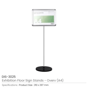 Exhibition Floor Sign Stands in A3 & A4 Size - Overv Series - Image 5