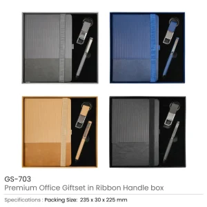 Premium Office Gift Set with Ribbon Handle Box - Image 3