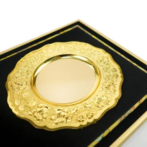Aluminum Award Plaque A3 with Stand, Gold Plate in Box - Image 6
