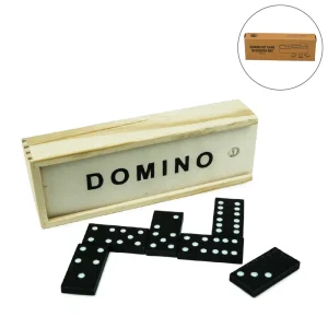 Domino Set Game in Wooden Slide Box – 28 Pieces