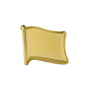 Gold Plated Flag Pin Badges