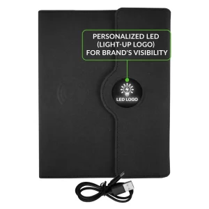 Powerbank Portfolio Notebook with 15W Fast Wireless Charging - Image 5