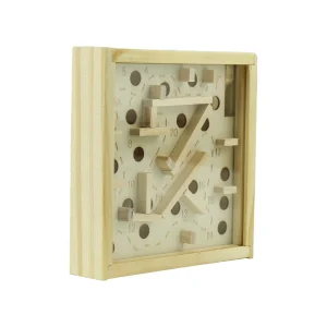 Wooden Maze Board Game with Silver Metal Ball - Image 7