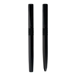 Black Metal Pen Set with Matte Finish in Hardboard Slide to Open Box - Image 7