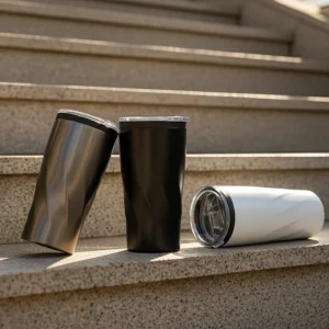 Double Wall SS Tumblers with PP Interior and Transparent Lid 580ml - Image 5