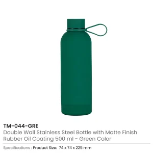 Stainless Steel Water Bottles 500ml, Double Wall, Matte Finish - Image 10