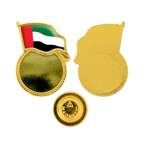 UAE Flag Design Badges in Metal with Magnet Attachment - Image 7
