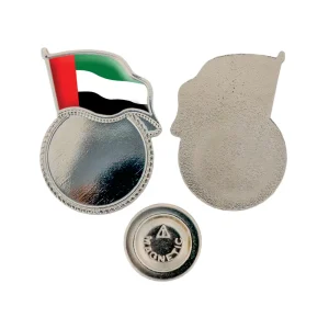 UAE Flag Design Badges in Metal with Magnet Attachment - Image 8