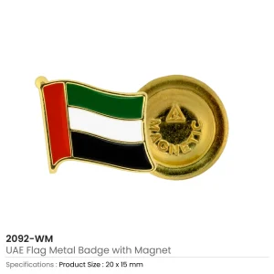 UAE Flag Design Badges with Magnet Attachment - Image 4