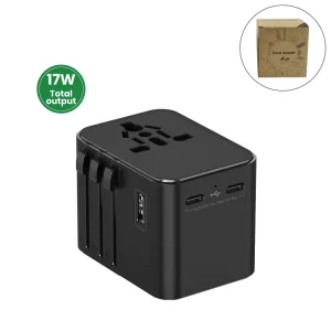 Universal Travel Adaptors, 17W, 2Type C+2USB+AC Port