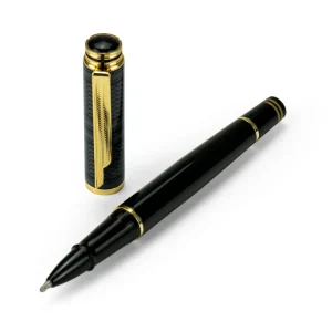 Arabic Traditional Bisht Design Metal Pens, Black & Gold Outline - Image 4