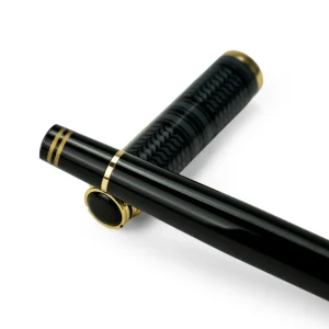 Arabic Traditional Bisht Design Metal Pens, Black & Gold Outline - Image 5