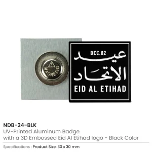 Eid Al Etihad Badges in Aluminum with Magnet Attachment - Image 5