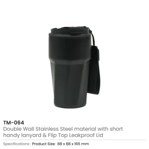 Tumblers with Lanyard in Double Wall Stainless Steel 480ml - Image 8