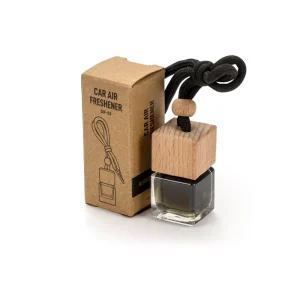 Hanging Car Diffuser Bottle, Bamboo Lid, Black Ice Fragrance - Image 7