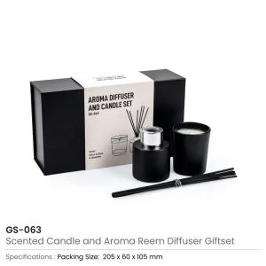 Scented Candle & Aroma Reed Diffuser, 6 Pcs Sticks Gift Sets - Image 3