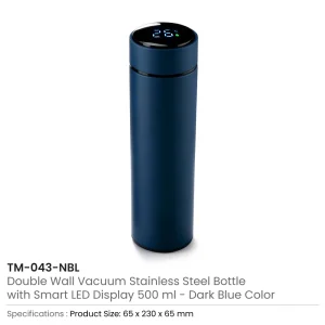 Smart Temperature LED Display Bottles in Soft Touch Finish - 500ml - Image 10