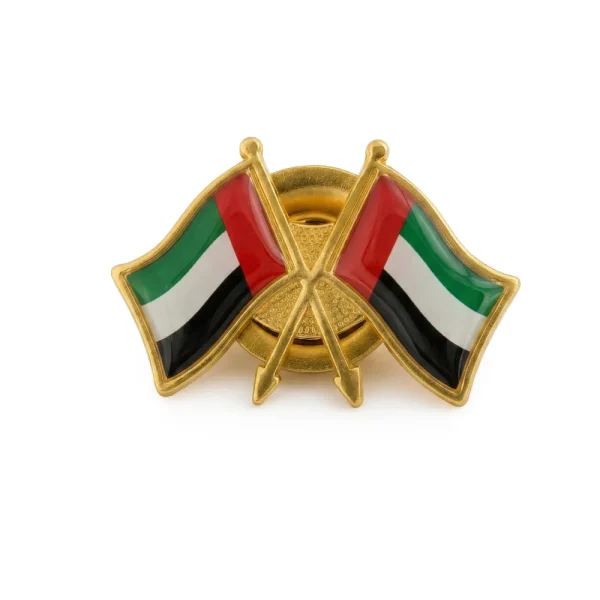 Twin UAE Flag Badges