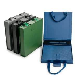 Premium Office Gift Sets, Ribbon Handle Box & Magnetic Closure