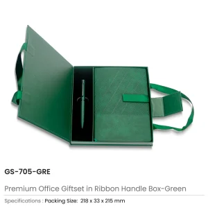 Premium Office Gift Sets, Ribbon Handle Box & Magnetic Closure - Image 5