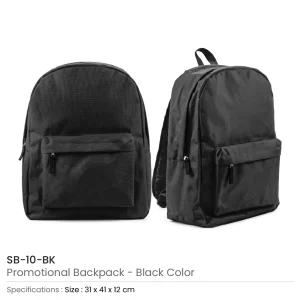 Promotional Backpacks with 2 Zipper Compartments - Image 10