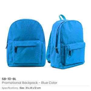 Promotional Backpacks with 2 Zipper Compartments - Image 9