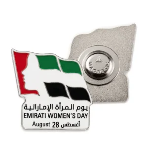 Emirati Women's Day Badges in Metal with Magnet Attachment