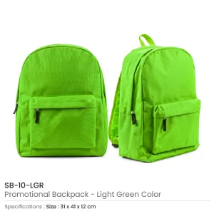 Promotional Backpacks with 2 Zipper Compartments - Image 8