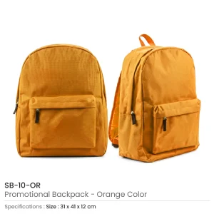 Promotional Backpacks with 2 Zipper Compartments - Image 7
