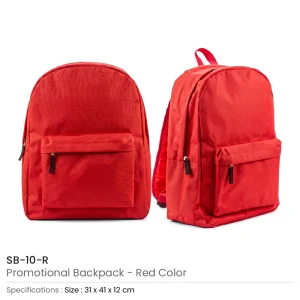 Promotional Backpacks with 2 Zipper Compartments - Image 5