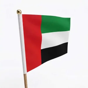 UAE Flags A4 Size with Wooden Pole - Image 4