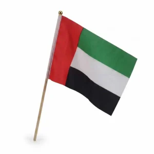 UAE Flags A4 Size with Wooden Pole - Image 5