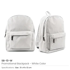 Promotional Backpacks with 2 Zipper Compartments - Image 4