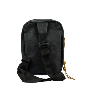 Crossbody Bag in PU Leather with Arabic Traditional Gold Bisht Design - Image 9