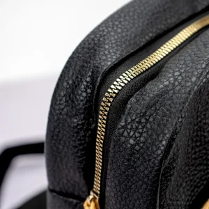 Crossbody Bag in PU Leather with Arabic Traditional Gold Bisht Design - Image 5