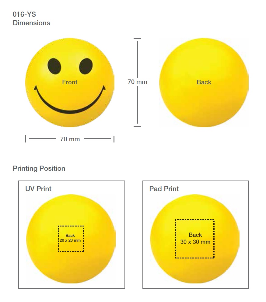 Anti-Stress Ball Printing Details