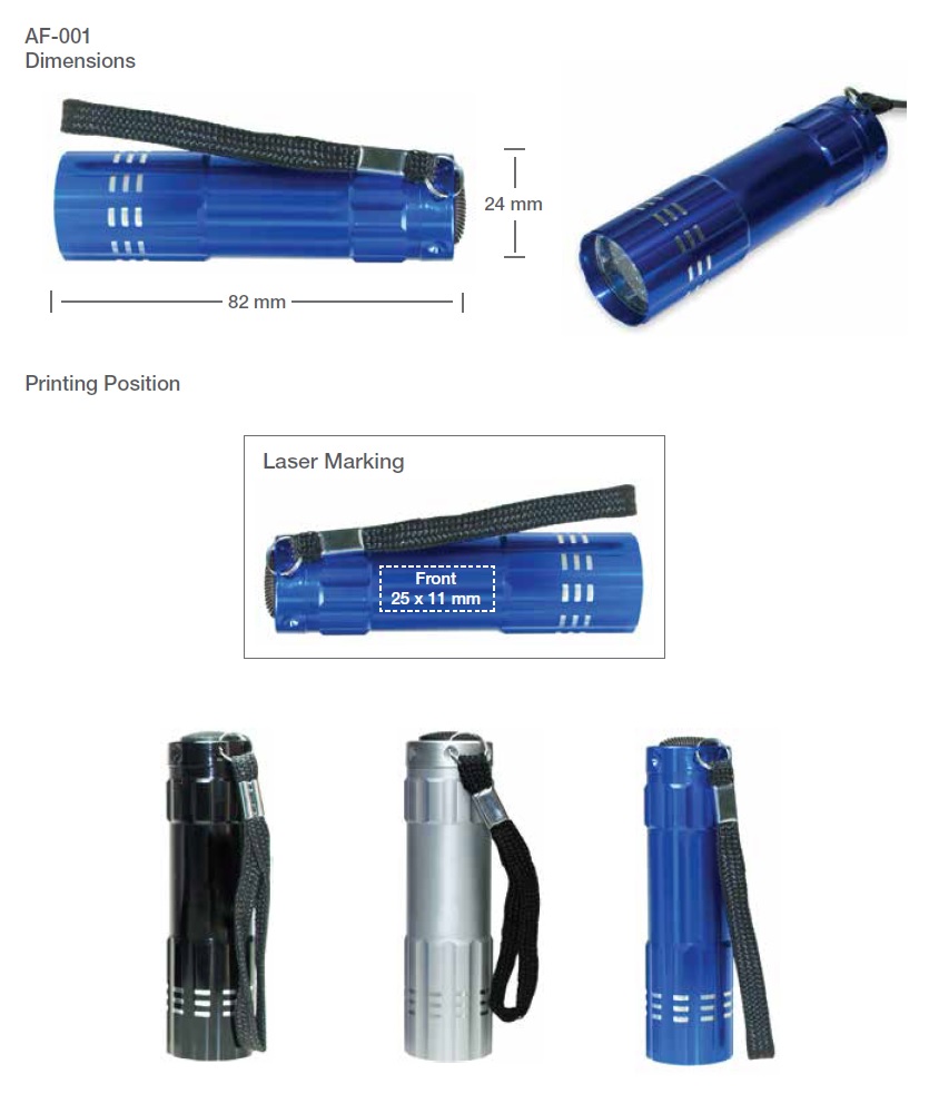 Flashlight Printing Details