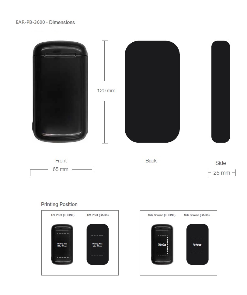 Earphone Printing Details