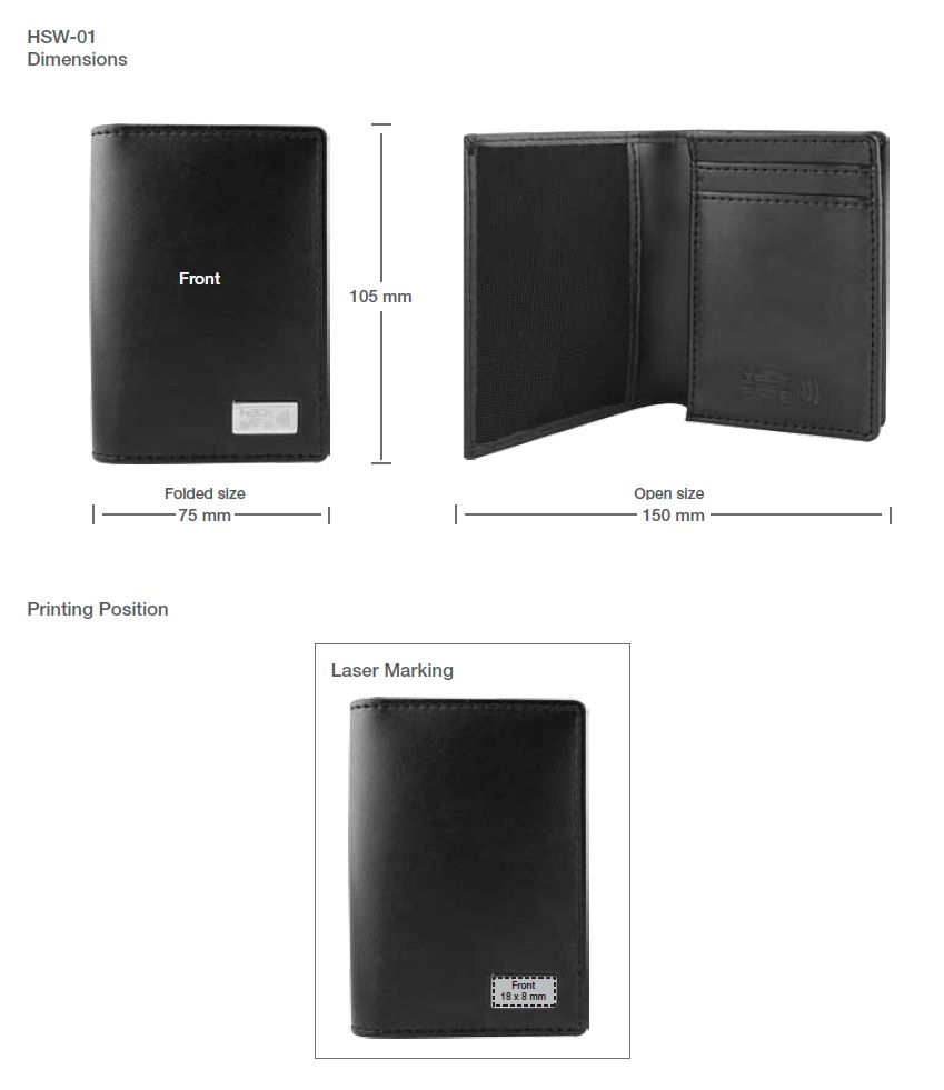 Wallet Printing Details