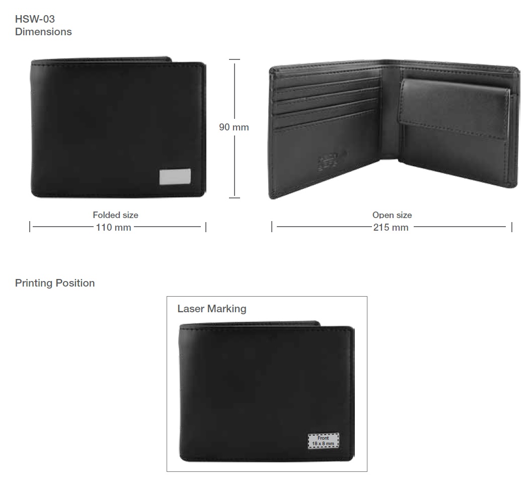 Wallet Printing Details